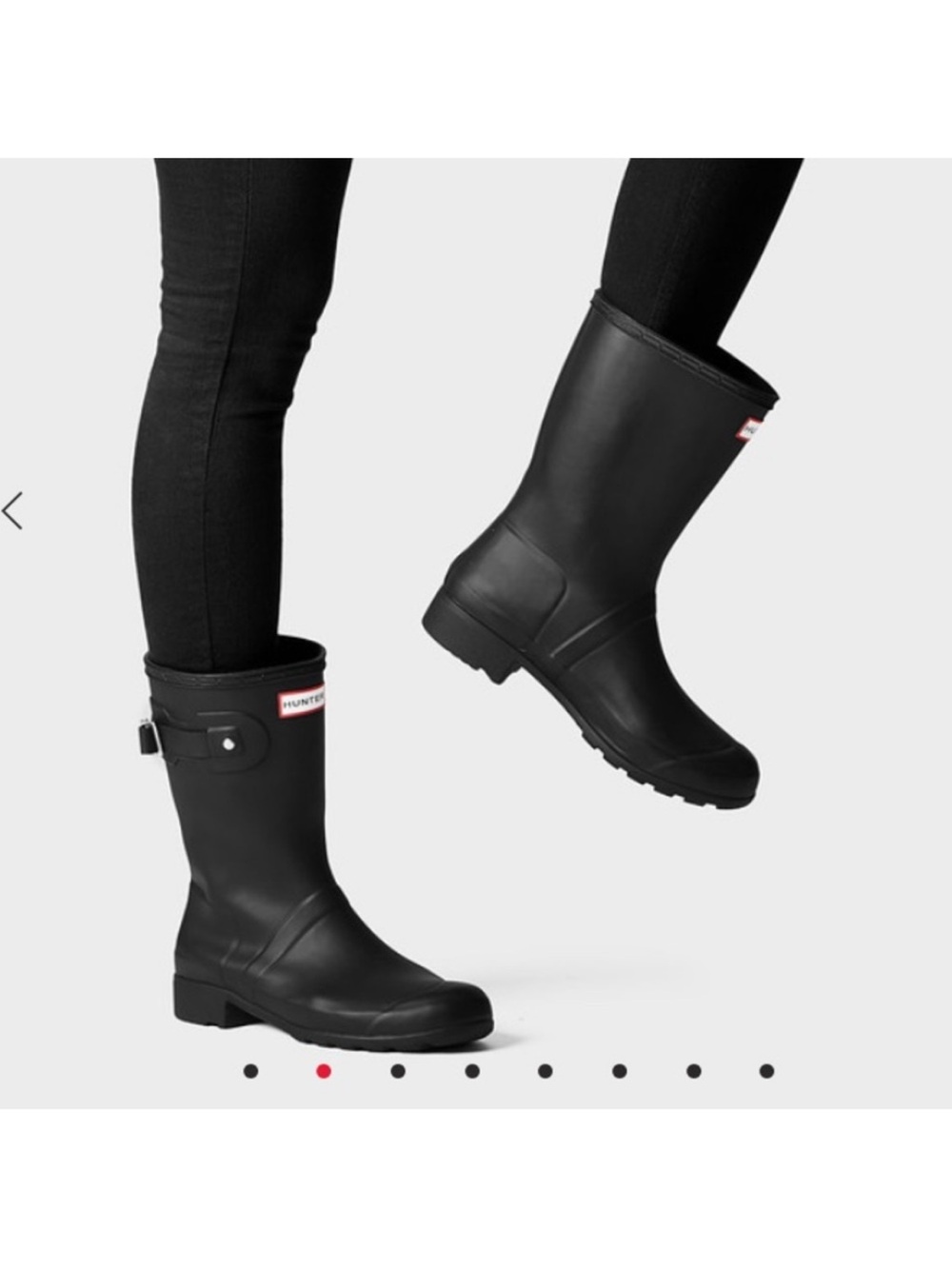 Hunter • Original Matte Black Short boots • New in Box • Sz 10